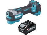 Makita Tm 001 GM1 Utensile Multifunzione A Batteria 40 V Max. Starlock Max Brushless + 1X Batteria Ricaricabile 4,0 Ah - Senza Caricabatterie