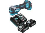 Makita Tm 001 GM201 Utensile Multifunzione A Batteria 40 V Max. Starlock Max Brushless + 2X Batteria Ricaricabile 4,0 Ah + Caricabatterie