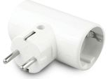 Adattatore Onlex A 2 Vie 10/ Tom Con Messa A Terra 4,8 Mm 16A Bianco Taglia Unica