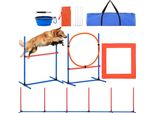 Attrezzatura Per L'addestramento All'agilità Dei Cani - Set Di 4 Pezzi Con Ostacoli, Anello Di Salto E Box Di Rottura - Accessori Per L'agilità Dei Cani - Allenamento Fitness Per Cani