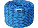 Corda Da Arrampicata 12,7 Mm - 32 Kn Di Carico Di Rottura - Corda Statica Per Arrampicata, Discesa In Corda Doppia, Lavori Industriali, Operazioni Di Salvataggio - Poliestere Ad Alta Resistenza E Durata - Proprietà Di Basso Allungamento