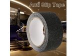 Nastro Antiscivolo In Pvc Autoadesivo 5 Cm X 5 M, Nastro Di Sicurezza Autoadesivo Resistente All'usura (Nero)