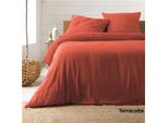 Set Di Biancheria Da Letto - Douceur D'intéRieur - Angelia - 260 X 240 Cm - Terracotta