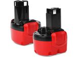 2X Cellonic Batteria 2607335461, 2607335272, 2607335707, 2607335707, BAT048 Compatibile Con Bosch Psr 960, PSR9.6 Ve-2,Exact 6, Gsr 9.6V Ricambio Da 3Ah, 9.6V, Per Utensile Attrezzo Power Tool