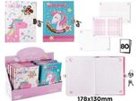 Blocco Note Lucchetto 178X130Mm Unicorno Mix