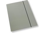 Cartella A4 Con Elastico Grigio Lacca 350Gsm (10 Pezzi)