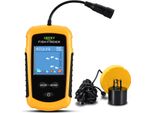 Ecoscandaglio, 100 M Di Profondità, Ecoscandaglio Sonar Con Schermo Lcd A Colori, Portatile, Ecoscandaglio A Filo