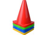 Ysber 12 Coni Di Marcatura Calcio, Coni Bambini Piloni Calcio, Aiuto Cono Di Formazione, Cono Multifunzionale, Utilizzato Per I Bambini Sport, Sport Equestri, Home Fitness E L'addestramento Del Cane