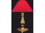 Casa Padrino Lampada Da Tavolo Barocca Oro/Rosso Ø 34 X H. 45 Cm - Luci Barocche