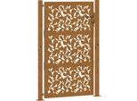 Vidaxl Cancello Da Giardino 100X150 Cm Design Ad Ante In Acciaio Resistente Alle Intemperie
