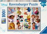 Puzzle Per Bambini Ravensburger - 12004118 Disney Multicharacter - Puzzle Per Bambini Dai 6 Anni In Su, Con 100 Pezzi In Forma Xxl 12004118