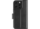 DBRAMANTE1928, Apple Iphone 16 Pro Custodia Oslo Pro Con Portacarte, Nero