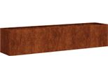 Vidaxl Fioriera Rusty 200X40X40 Cm Acciaio Resistente Alle Intemperie