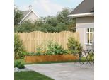 Vidaxl Fioriera Rusty 280X40X40 Cm Acciaio Resistente Alle Intemperie