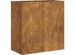 Vidaxl Fioriera Rusty 80X40X80 Cm Acciaio Resistente Alle Intemperie