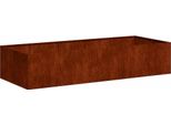 Vidaxl Fioriera Rusty 200X80X40 Cm Acciaio Resistente Alle Intemperie