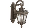 Casa Padrino Applique Da Esterno Barocco Bronzo Antico H. 73,7 Cm - Illuminazione Da Esterno