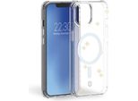 Force Case, Custodia Air Scintillante Per Iphone 13/14 Con Sistema Tryax, Trasparente