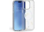 Force Case, Scintillante Custodia Air Per Iphone 15 Con Sistema Tryax, Trasparente