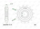 Pignone Afam "28405"" 525, Acciaio Gommato 15 Denti"
