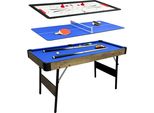 Cougar All-In-One 3-In-1 Tavolo Multigioco, Aspetto In Legno | Tavolo Multifunzione, Tavolo Da Biliardo, Air-Hockey, Ping-Pong| Multigame
