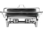 Set Da Buffet Rettangolare In Acciaio Inox Con Coperchio, Scaldavivande In Acciaio Inox E Scaldavivande Per Catering, Buffet E Feste