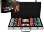 Set Da Poker 300Pz + Carte + Dadi In Valigetta Di Alluminio