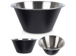 Ciotola Da Cucina Vilde In Acciaio Inox Ciotola Per Mescolare Ciotola Per Servire Ciotola Nera 22 Cm 2 L