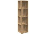 Vidaxl Scaffale Angolare In Rovere Artisan 33X33X132 Cm Materiale A Base Di Legno