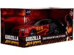Jada Model Car Hollywood Rides Godzilla Nissan Skyline Gtr 1:24 253253024