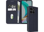 Avizar, Custodia In Ecopelle Con Funzione Di Supporto Per Honor X6B, Blu Scuro