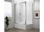 Deep Cabina Doccia Rettangolare 1100X900Mm Variante L/R, Vetro Trasparente