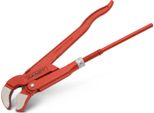 Pinza Per Tubi Con Ganascia A S A 45° – Pinza Regolabile Per Pompe Dell'acqua Per Tubazioni Dell'acqua E Del Gas – In Acciaio Al Cromo-Vanadio – Design Robusto E Resistente – Apertura Massima Delle Ganasce 8 Cm – Lunghezza 33 Cm – Adatta Per Lavori Di Installazione E Montaggio [10621B]