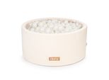Flumi Piscina Di Palline Baby - Piscina Di Palline Per Bambini 90X40Cm Con 200 Palline ∅ 7Cm Eu - Crema Chiaro + Palline Perlate
