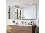 Vevro Specchio Rettangolare Per Il Bagno - 1828X813X25 Mm - Specchio Per Il Trucco Dal Design Elegante - Specchio Da Parete Per Il Bagno
