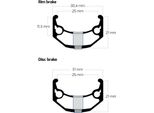 Cerchio Rigida Ryde 28 (622) Big Bull 32 14 Nero (Lucido)