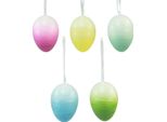 Uova Di Pasqua Decorative Da Appendere Colorate, Set Da 10, 8X12 Cm, Plastica, 10 Pezzi