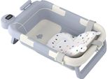 Yuenfong Vasca Da Bagno Per Bambini Vasca Da Bagno Pieghevole Per Bambini Con Cuscino Antiscivolo, Vasca Da Bagno Per Bambini Vasca Da Bagno Portatile Antiscivolo Per Bambini Vasca Da Bagno Pieghevole, Blu Chiaro