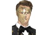 Smiffys - Maschera Per Gli Occhi Del Costume "Fantasma Deluxe"" - Uomo SM786 (Taglia Unica) (Oro)"