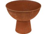 Coppa Decorativa In Metallo Vintage Con Finitura Ruggine Ø20,5 Cm Set Da 2 Pezzi, 2 Pezzi