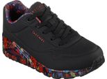 Skechers Uno - Majestic Garden 155583-BKMT, Sneaker, Donna, Nero