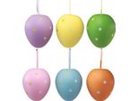 Grandi Uova Di Pasqua Colorate Uova Di Plastica 11×14,5 Cm Decorazioni 6 Pezzi