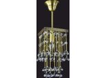 Casa Padrino Luxury Baroque Crystal Pendant Lamp Gold H. 30 Cm - Barocco Interior