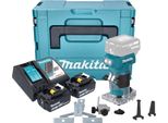 Fresatrice Per Bordi A Batteria Makita Drt 52 Rgj 18 V 6 Mm Senza Spazzole + 2X Batteria Ricaricabile 6,0 Ah + Caricabatterie + Makpac