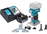 Fresatrice Per Bordi A Batteria Makita Drt 52 RF1 18 V 6 Mm Senza Spazzole + 1X Batteria Ricaricabile 3,0 Ah + Caricabatterie