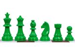 Scacchi Staunton 6, Plastica (Re 95 Mm) - Verde