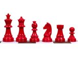 Scacchi Staunton 6, Plastica (Re 95 Mm) - Rosso