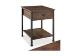 Tectake® Nachttisch, Industrial Style, 2 Ablagen Und Schublade, 40 X 40 X 55,5 Cm