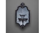 Casa Padrino Specchio Barocco Con Doppia Applique Nero H. 110 Cm - Italy