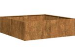 Vidaxl Fioriera Rusty 100X100X30 Cm Acciaio Resistente Alle Intemperie